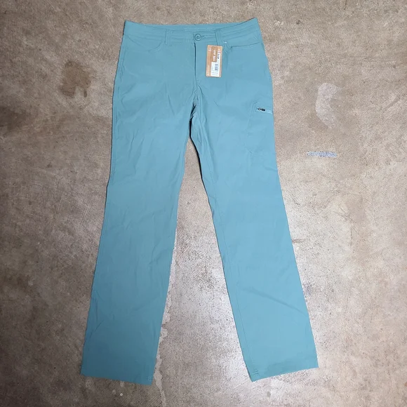eddie bauer womens guide pro Teal Casual Pants size 8 - Picture 2 of 9